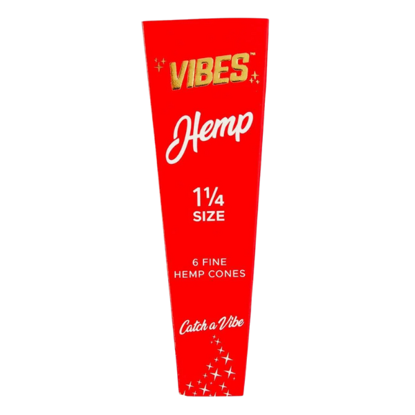 Vibes Cones Red Hemps / 1 1/4 6pk